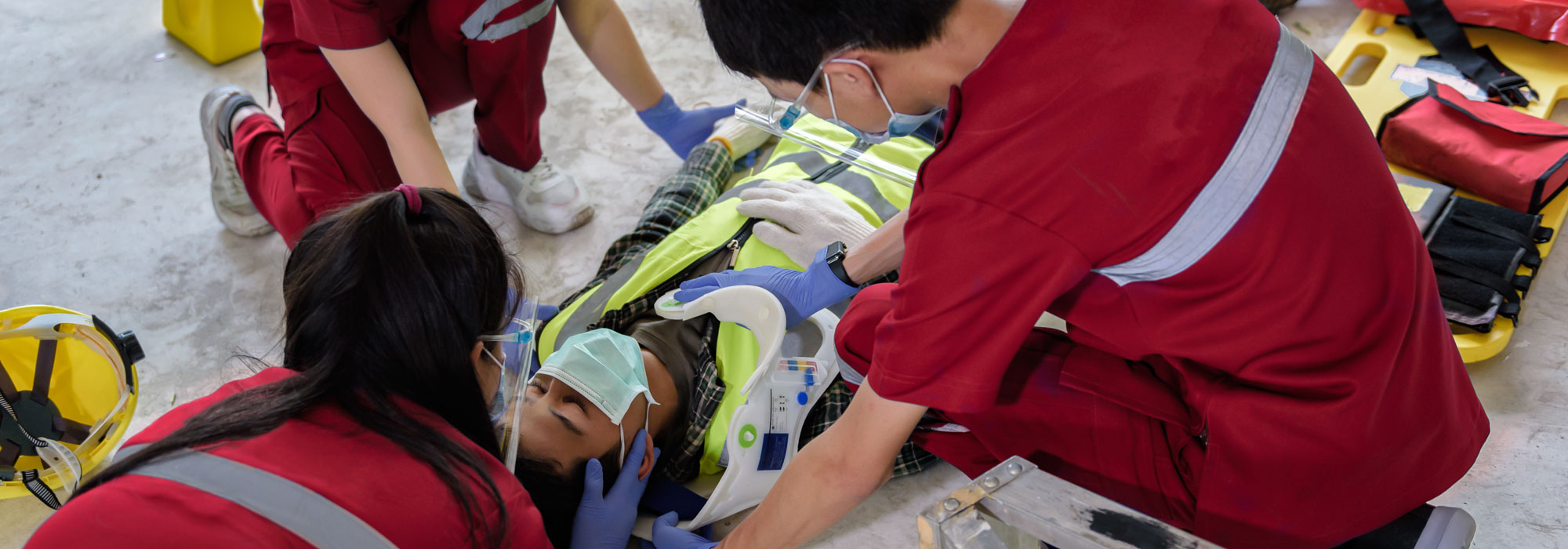 Paramedics Aiding Person